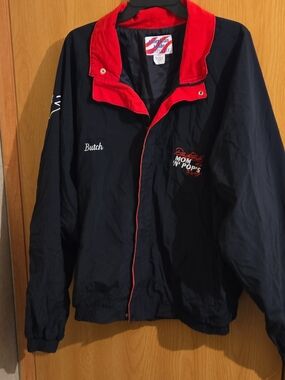 American Made Men’s Black & Red Windbreaker Jacket